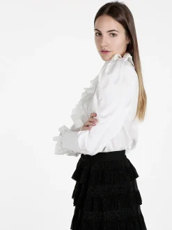 Solada Camicia elegante da donna con rouge in pizzo
