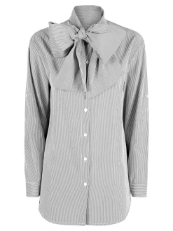 Solada Camicia rigata da donna a maniche lunghe