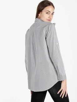 Solada Camicia rigata da donna a maniche lunghe