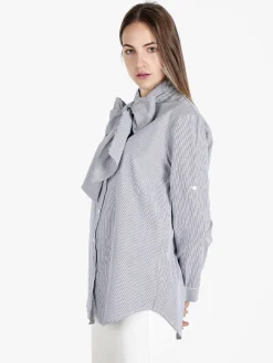 Solada Camicia rigata da donna a maniche lunghe