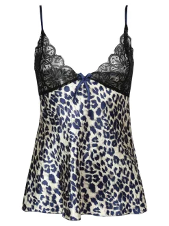 Solada Canotta intima leopardata con pizzo