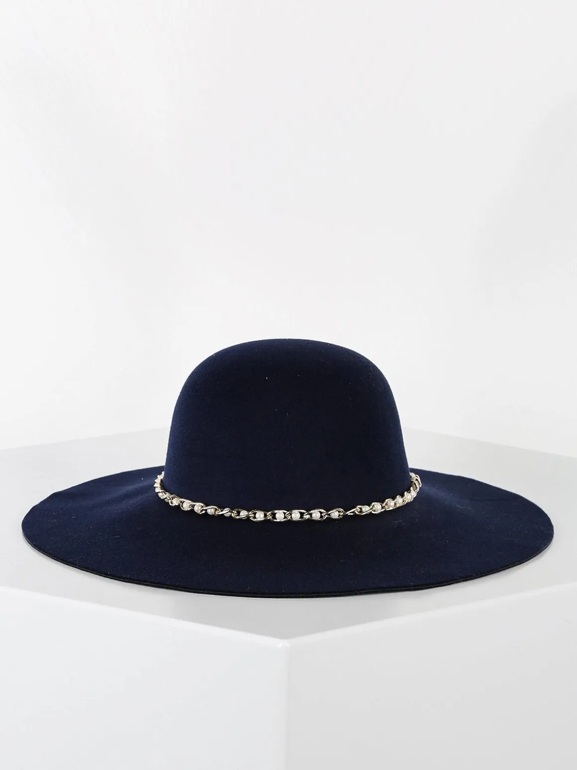 Solada Cappello a tesa larga con perle
