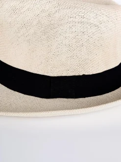Solada Cappello panama di carta con nastro