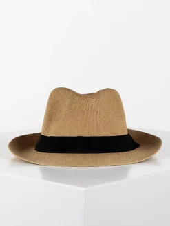 Solada Cappello panama di carta con nastro