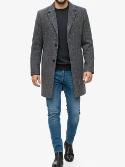 Solada Cappotto classico da uomo effetto lana