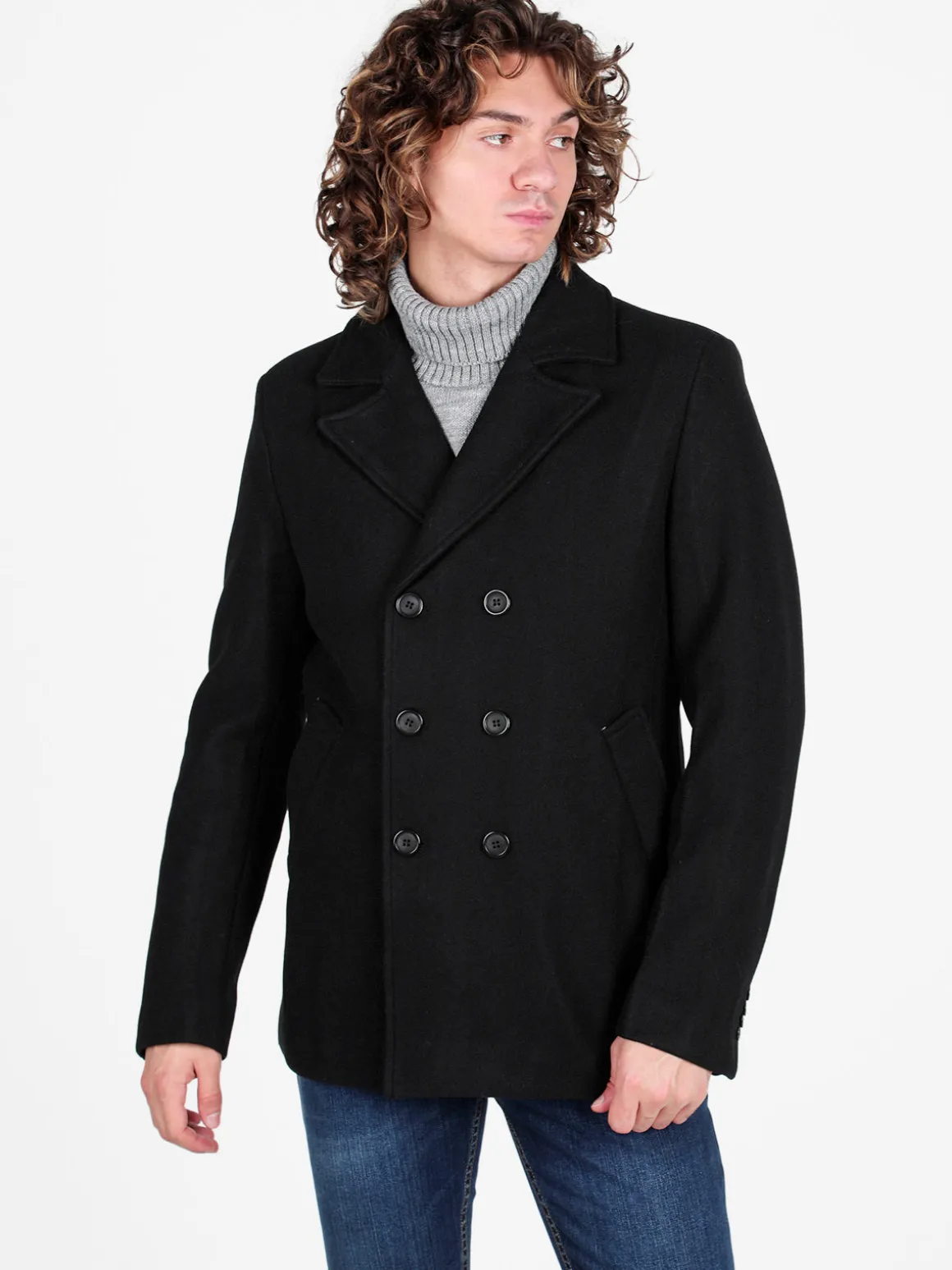 Solada Cappotto da uomo con chiusura doppiopetto