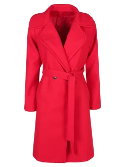 Solada Cappotto donna con cintura e bottoni a doppiopetto