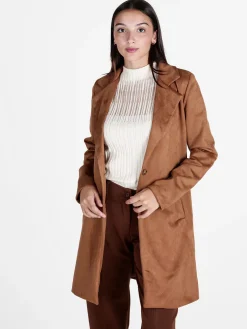 Solada Cappotto donna in tessuto scamosciato