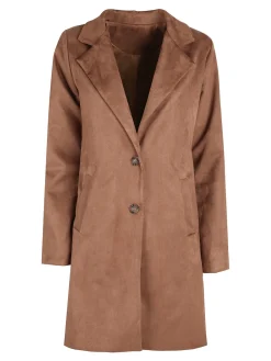 Solada Cappotto donna in tessuto scamosciato