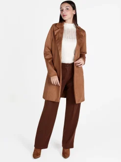 Solada Cappotto donna in tessuto scamosciato