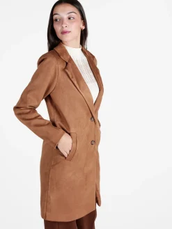 Solada Cappotto donna in tessuto scamosciato