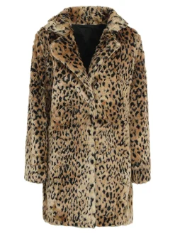 Solada Cappotto donna leopardato in ecopelliccia