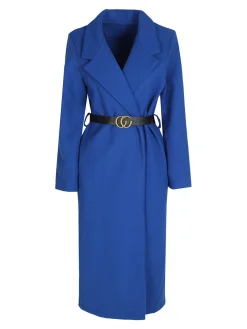 Solada Cappotto lungo classico donna con cintura