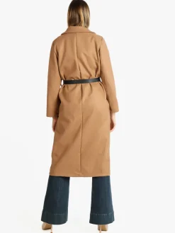 Solada Cappotto lungo classico donna con cintura