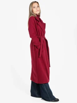 Solada Cappotto lungo da donna in ecopelliccia - beige