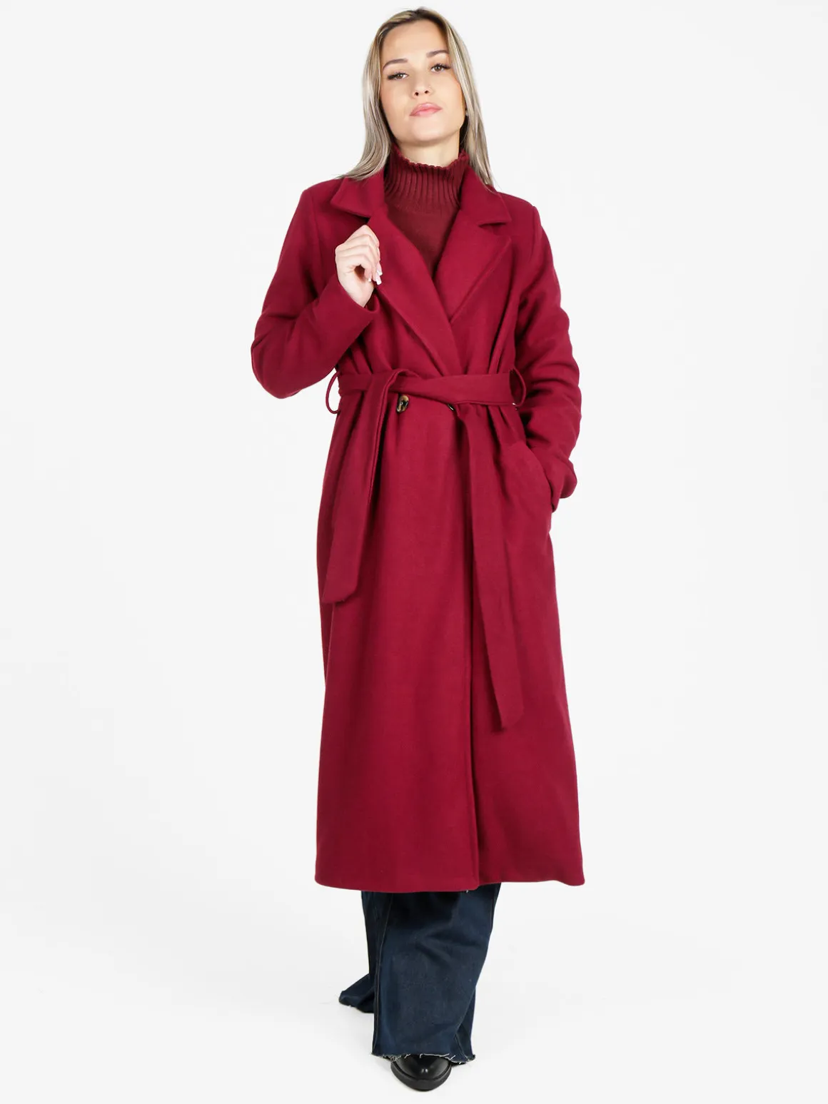 Solada Cappotto lungo da donna in ecopelliccia - beige