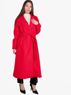 Solada Cappotto lungo da donna con chiusura doppiopetto