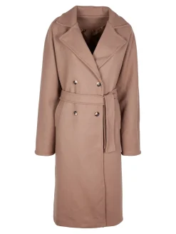 Solada Cappotto lungo da donna con chiusura a doppiopetto