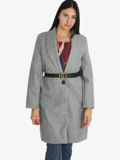 Solada Cappotto lungo donna con cintura