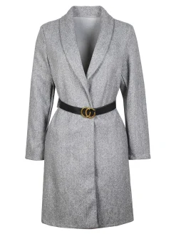 Solada Cappotto lungo donna con cintura