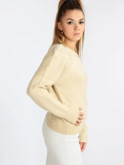 Solada Cardigan da donna in maglia con bottoni