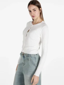 Solada Cardigan donna a trecce con bottoni