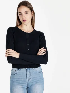 Solada Cardigan donna a trecce con bottoni