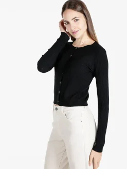 Solada Cardigan donna a trecce con bottoni