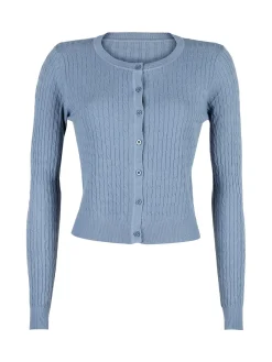 Solada Cardigan donna a trecce con bottoni