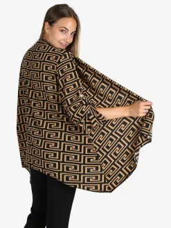 Solada Cardigan donna con stampe e top - cammello