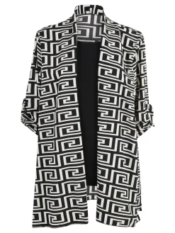 Solada Cardigan donna con stampe e top - bianco