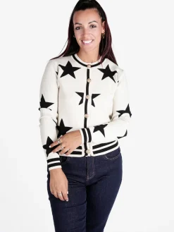 Solada Cardigan donna in maglia con bottoni dorati