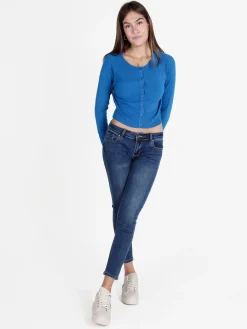 Solada Cardigan donna in maglia con scollo tondo