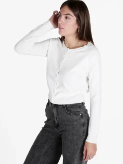 Solada Cardigan donna in maglia con scollo tondo