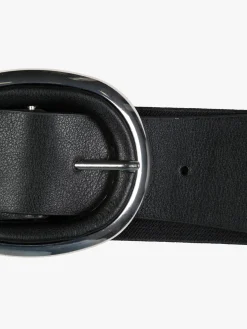 Solada Cintura elastica da donna con fibbia ovale - nero