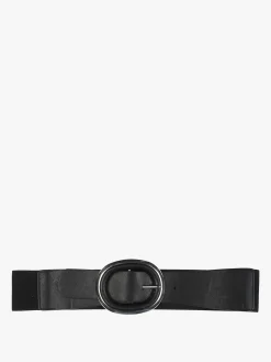 Solada Cintura elastica da donna con fibbia ovale - nero