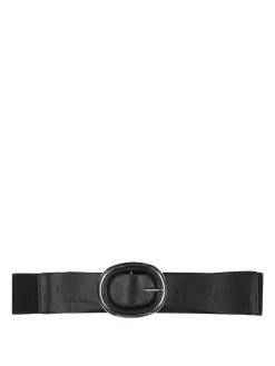 Solada Cintura elastica da donna con fibbia ovale - nero