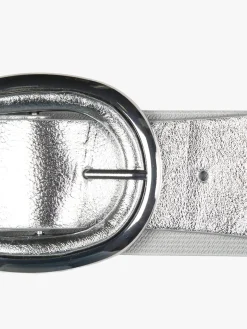 Solada Cintura elastica da donna con fibbia ovale - argento