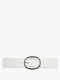 Solada Cintura elastica da donna con fibbia ovale - bianco