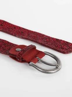 Solada Cintura in ecopelle con strass