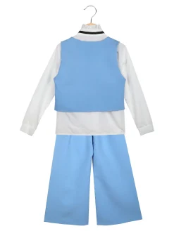Solada Completo elegante da bambina con camicia + gilet e pantaloni