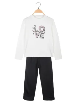 Solada Completo 2 pezzi da bambina con cappuccio e zip