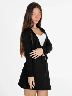 Solada Coprispalle scaldacuore donna in maglia - nero