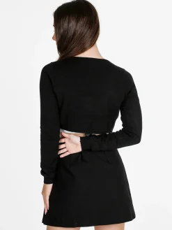 Solada Coprispalle scaldacuore donna in maglia - nero