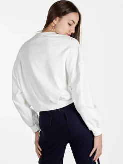 Solada Felpa cropped da donna oversize