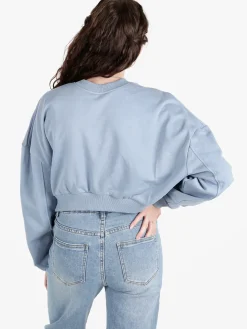 Solada Felpa cropped da donna oversize