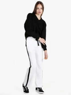 Solada Felpa cropped da donna con scollo a V