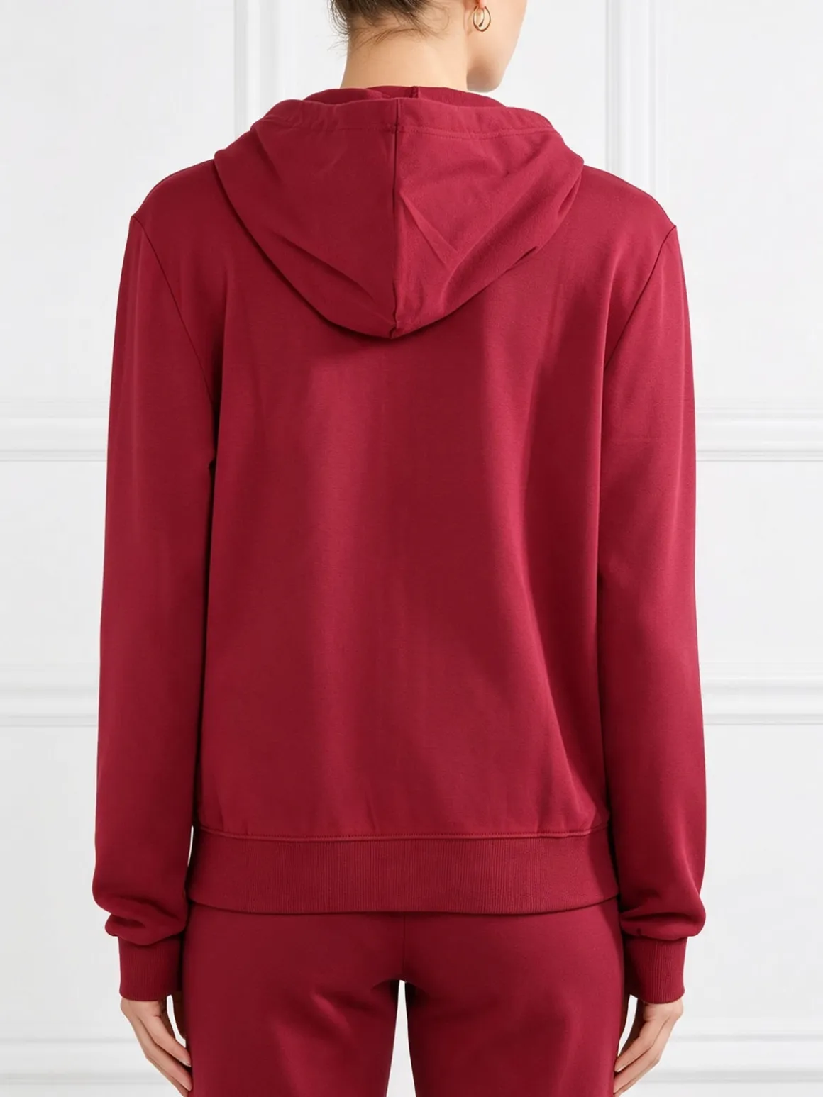 Solada Felpa da donna con cappuccio e zip intera - rosso