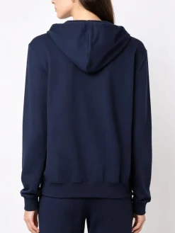 Solada Felpa da donna con cappuccio e zip intera - blu scuro