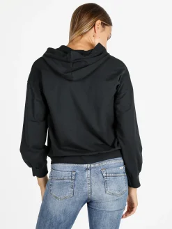 Solada Felpa donna con cappuccio e zip - nero